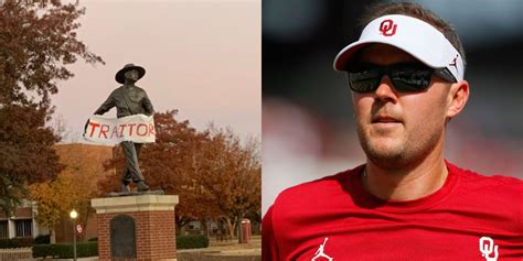 Oklahoma Fans Hung Traitor Banner Outside Stadium After Lincoln Riley