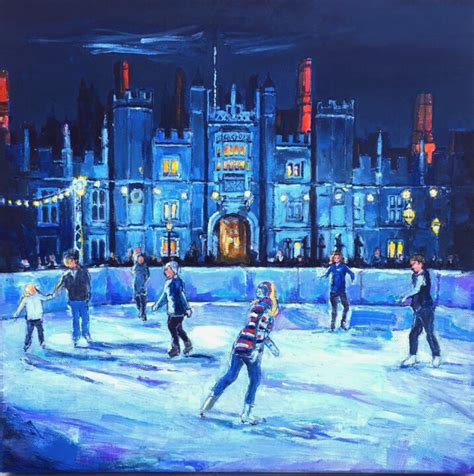 Ice Skating Painting By Patricia Clements Art Artmajeur