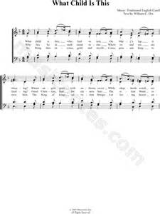 Traditional English Melody What Child Is This Hymn Choral Sheet