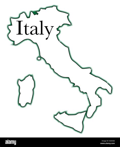 Italy Map Outline Italy Map Outline Outline Map Of Italy With Cities