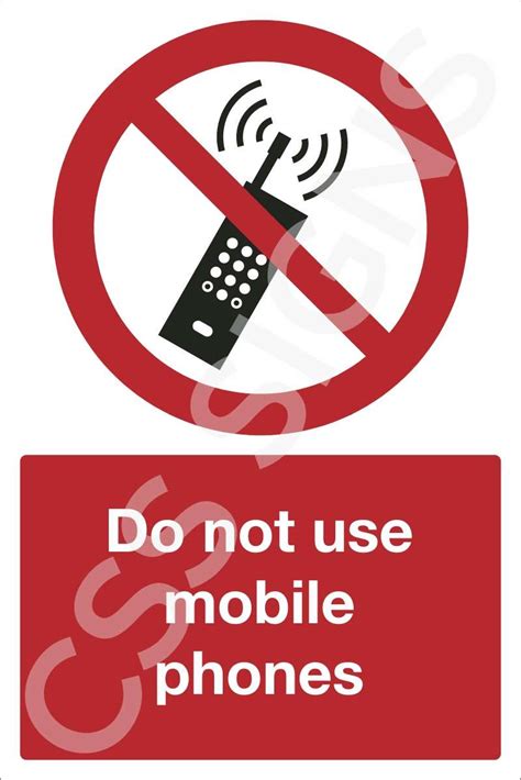 Do Not Use Mobile Phones Sign Sign Shop Ireland Css Signs
