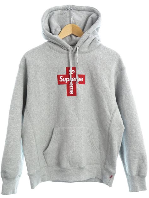 Supreme Cross Box Logo Hooded Sweatshirt カナダ製 シュプリーム『スウェット裏起毛プルオーバー