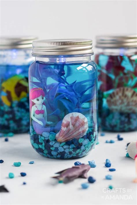 Mason Jar Aquarium Craft Crafts By Amanda Beach Crafts For Kids