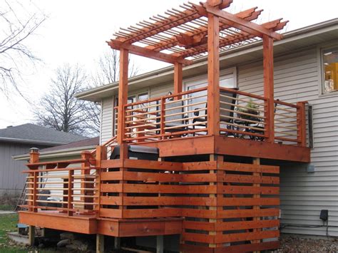 Wild hog brand metal deck railing installed on a deck in kachina village near. Deck facelift - Fine Homebuilding