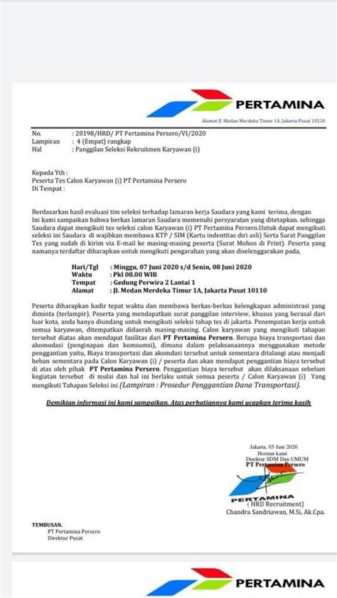 Surat Pernyataan Gaji Karyawan Pertamina Geothermal Energy Imagesee
