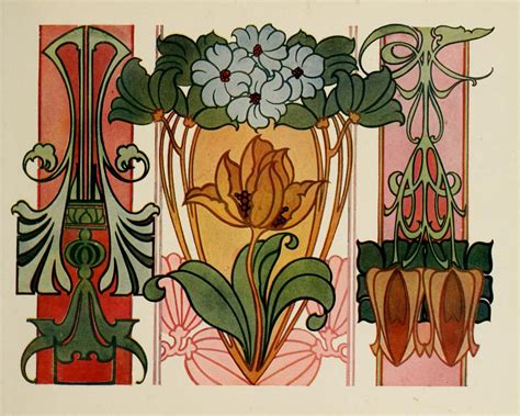 Charles J Strong’s Book Of Designs Art Nouveau Flowers Art Nouveau Design Art Nouveau