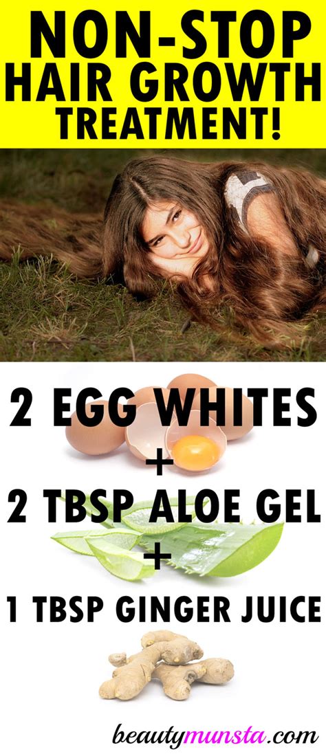 Try eating eggs a few times a week, or even every morning for breakfast. Aloe Vera and Egg for Hair Growth - beautymunsta