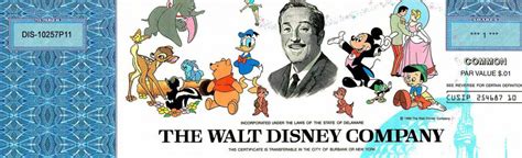 Find great deals on ebay for disney stock certificates. Disney Stock Certificate - Disney Stock