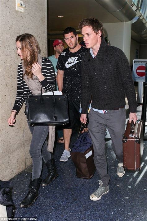 newlywed eddie redmayne jets into la as his honeymoon takes a backseat eddie redmayne wife