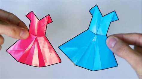 Cómo Hacer Un Vestido De Papel Origami Youtube