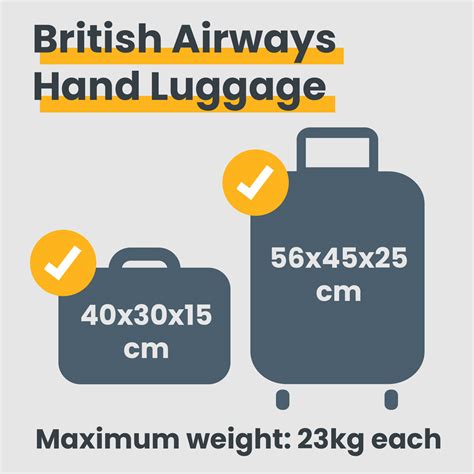 British Airways 2024 Baggage Allowance My Baggage