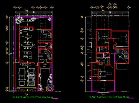 House 2d Dwg Full Plan For Autocad Designs Cad