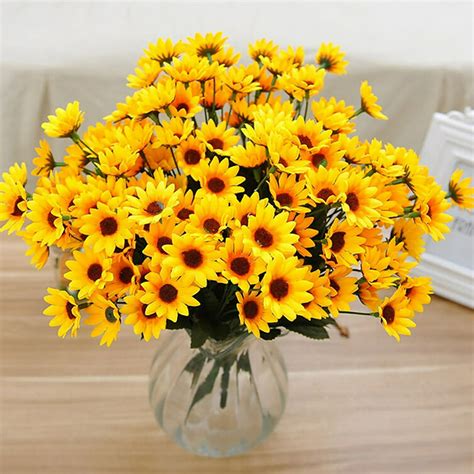 Windfall Artificial Sunflower Bouquet 1 Bouquet 15 Heads 7 Branches