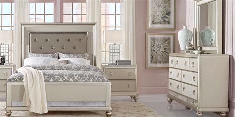 I looked around at pedestal bed frames and even a wardrobe, but. Sofia Vergara Paris Silver 7 Pc Queen Bedroom | Bedroom ...