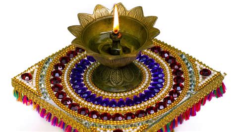 How To Make Glass Diya Stand Diya Stand Decoration Diwali Diya