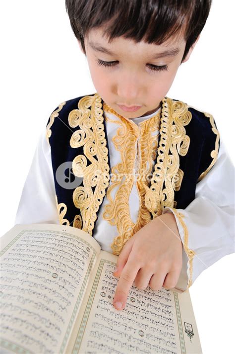 Muslim Kid Reading Quran Royalty Free Stock Image Storyblocks
