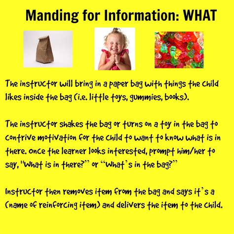 Manding For Information What Aba Therapy Verbal Behavior