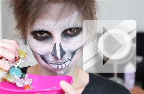 Maquillage Halloween : la tête de mort | Maquillage tête de mort