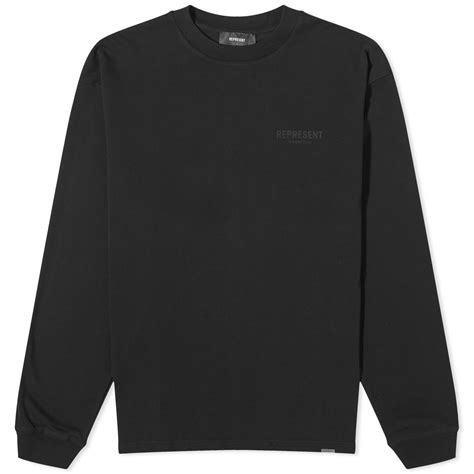 Represent Represent Owners Club Long Sleeve T-Shirt Black Refective | END.