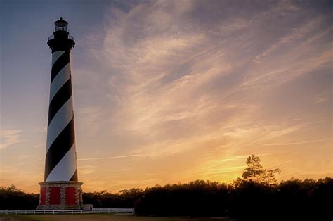 Cape Hatteras Lighthouse Sunset Photograph By Karen Hunnicutt Meyer