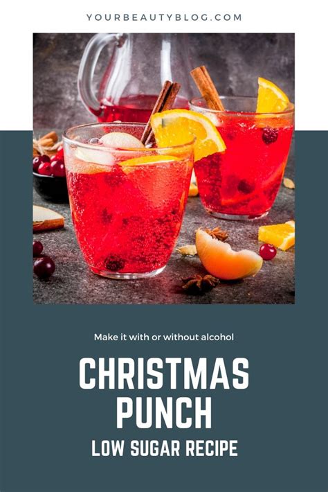 Low Sugar Christmas Punch Recipe Alcoholic Or Not Everything Pretty