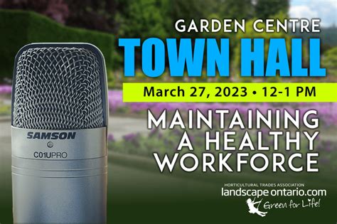 Garden Centre Town Hall: Maintaining a Healthy Workforce - Landscape