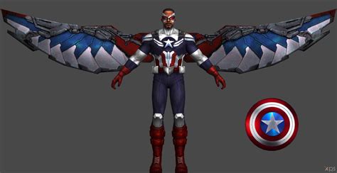 Captain America Sam Wilson Custom Wip By Ssingh511 On Deviantart