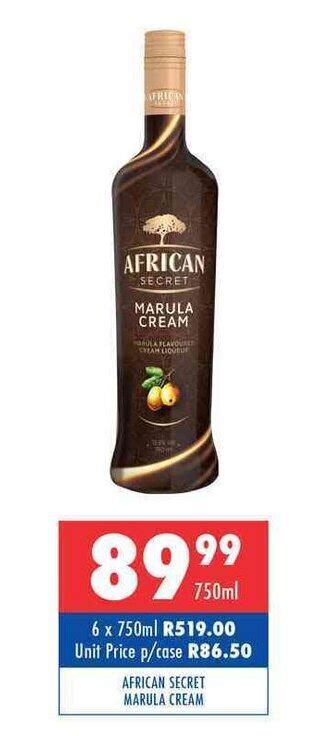 African Secret Marula Cream 750ml Offer At Ultra Liquors