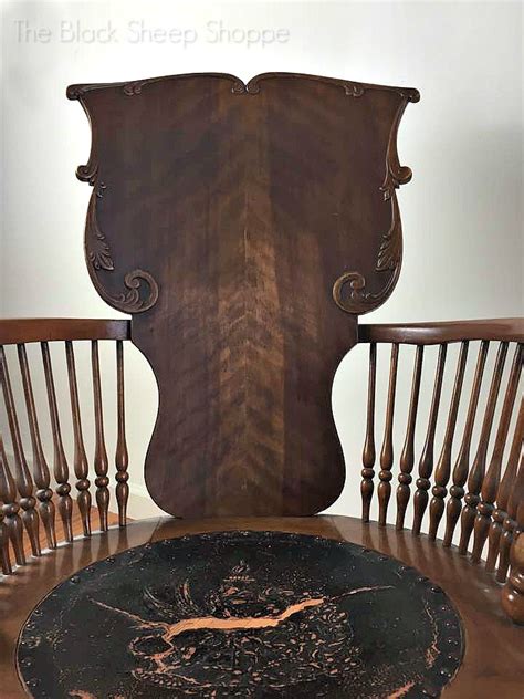 Antique Rocking Chair: Seat replacement and Painted Finish