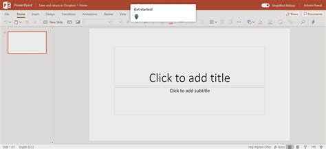 How To Create A New Microsoft Powerpoint Presentation On Dropbox A