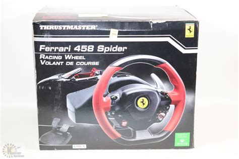 Painted in giallo modena, this car is sure to grab the attention of any passerby. FERRARI 458 SPIDER RACING WHEEL NEW