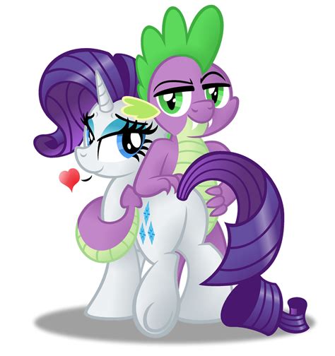 Spike X Rarity Original Sketch By Drawponies By Aleximusprime On