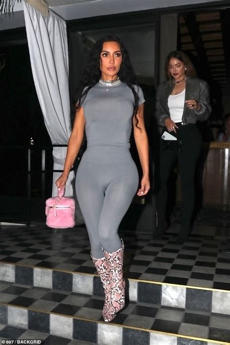 Kim Kardashian Slays In Skims And Fierce Snakeskin Boots Stealing The