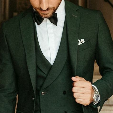 Men Suit Dark Green Wedding Suit Groom Wear Suit 3 Piece Suit Etsy