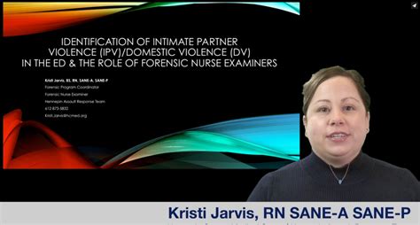identification of intimate partner violence domestic violence in the ed and the role of forensic