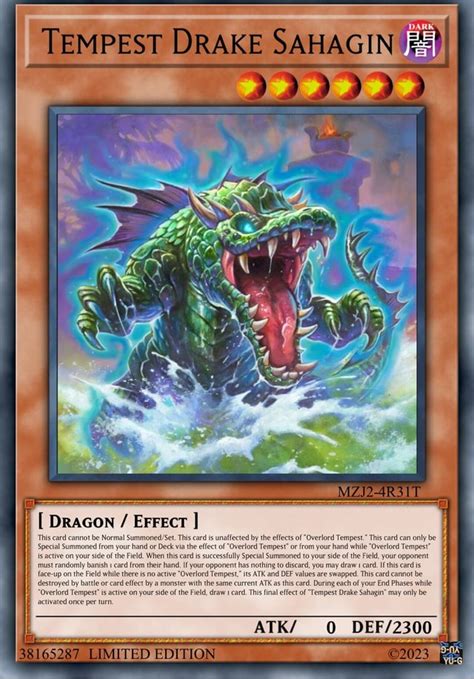 Dark Tempest Drake Sahagin Dragon Effect I This Card Cannot Be
