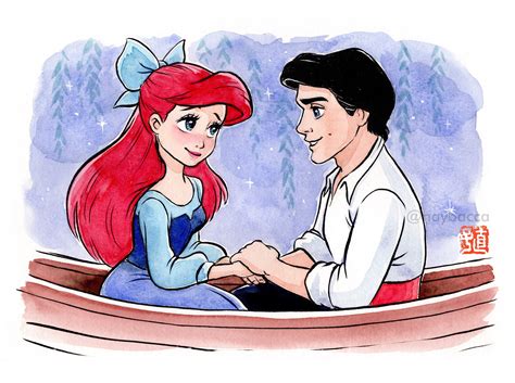 Prince Eric And Ariel Dancing