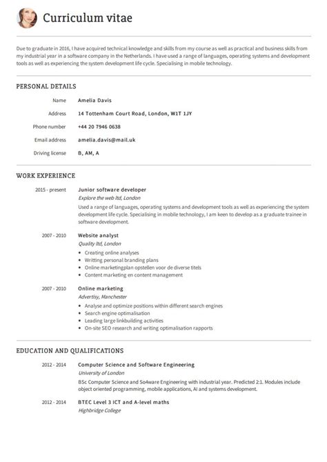 resume  job application format cv resume templates examples