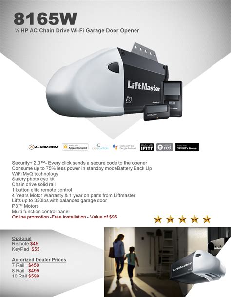 Replace your garage door springs. Chain Drive Opener Liftmaster