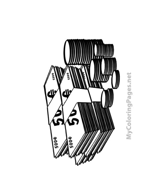 Money coloring pages are a fun way for kids of all ages to develop creativity, focus, motor skills and color recognition. Money coloring pages to download and print for free