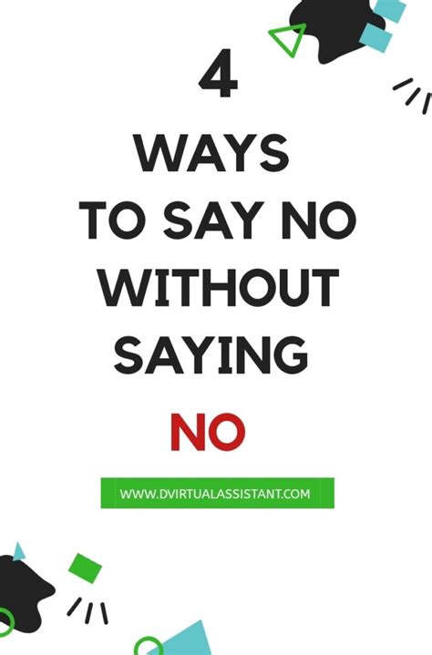 4 Ways To Say No Without Saying No Dynamics Virtual Assistant