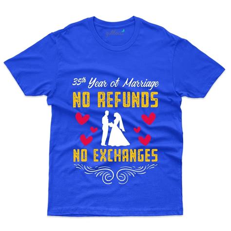 35 Years Of Marriage T Shirt 35th Anniversary Collection At Rs 89900