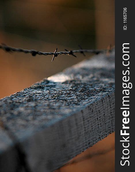 61 Barbed Wire Wood Fence Free Stock Photos StockFreeImages