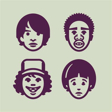 Made In Us Of The Art Stranger Things Icon Set