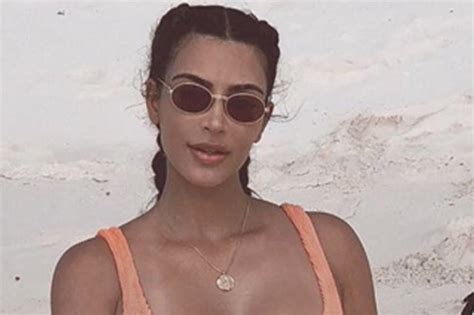 Kim Kardashian Pushes Bikini To Breaking Point With Eye Popping