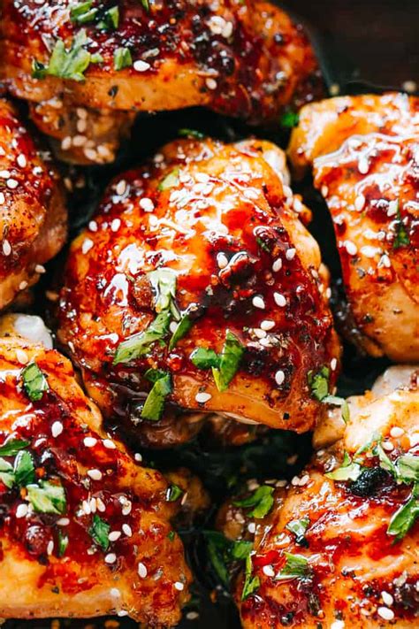This instant pot bbq chicken recipe cooks 3 lbs of juicy, saucy, bbq chicken in just under 20 minutes. Easy Instant Pot Sticky Chicken Thighs Recipe | Diethood