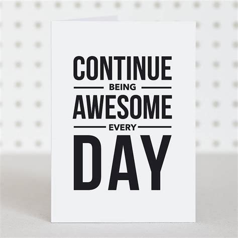 Be Awesome Birthday Card By Doodlelove