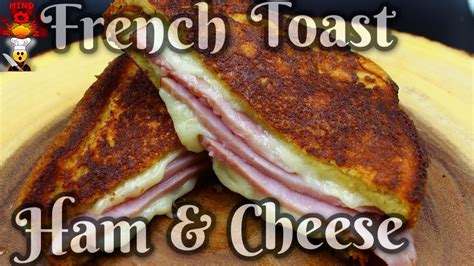 french toast sandwich recipe with ham and cheese 🤯 youtube
