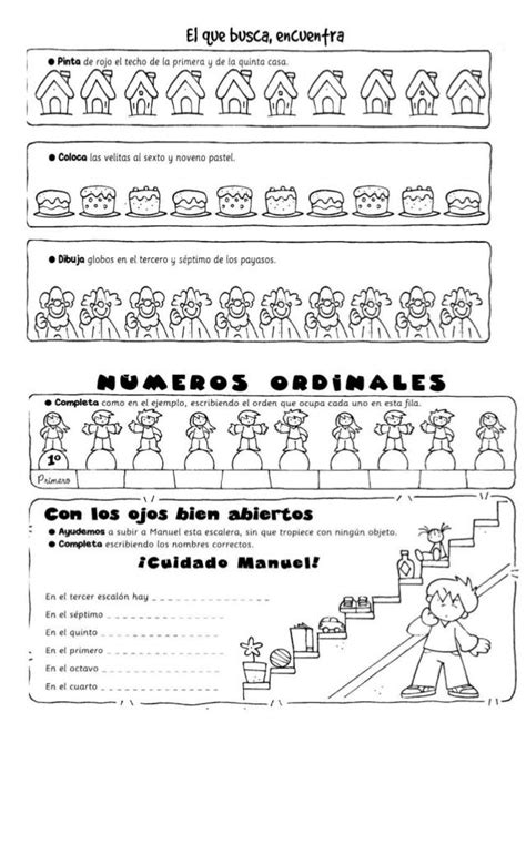 Guia Numeros Ordinales 2 Teaching Numbers Math Numbers Spanish