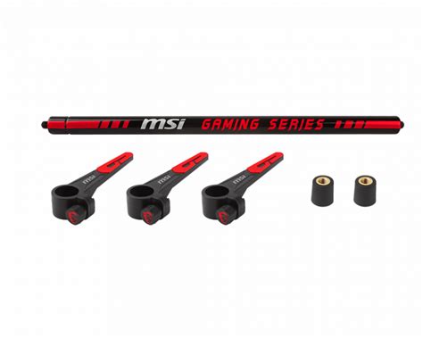 The bolster graphics card support features a gas spring which vertically locks in position at the top and bottom of your case. MSI GRAPHICS CARDS BOLSTER Model: MSI BOLSTER - GameDude Computers